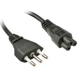 Lindy Current Cable [1x Italy plug 1x C5 Mickey Mouse socket] 2 m Black